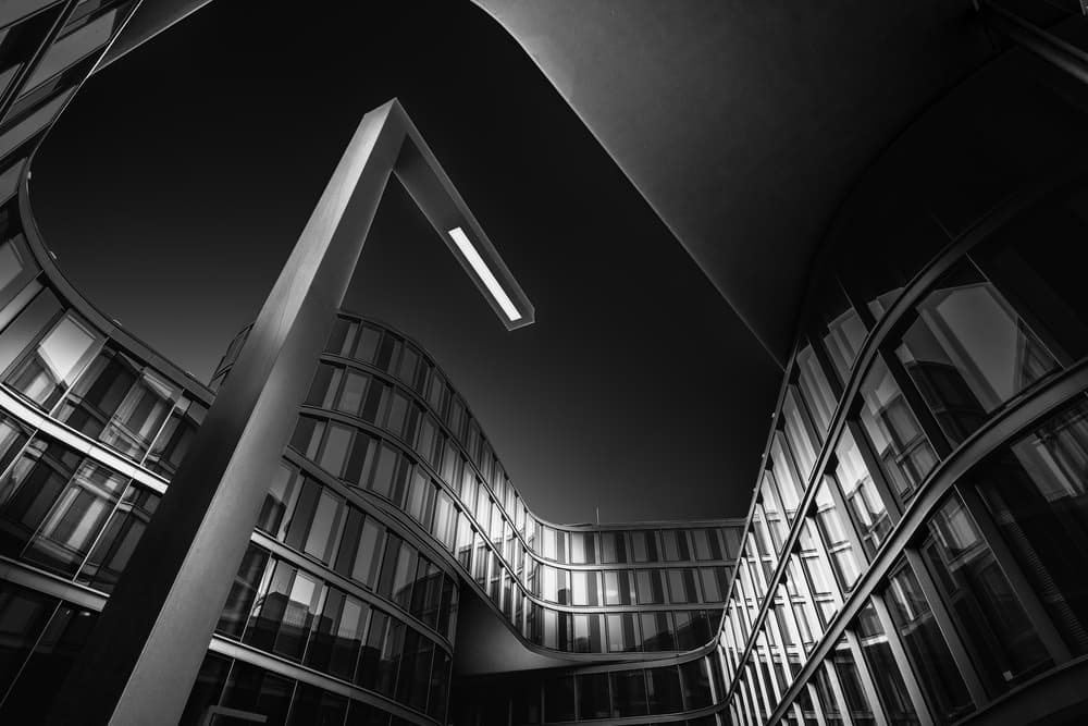 Curved Modern Structure by Matthias Hefner — canvas wall art