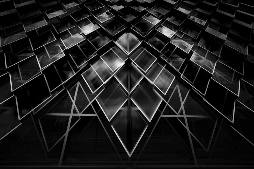 Reflective Urban Geometry by Greetje van Son — canvas wall art