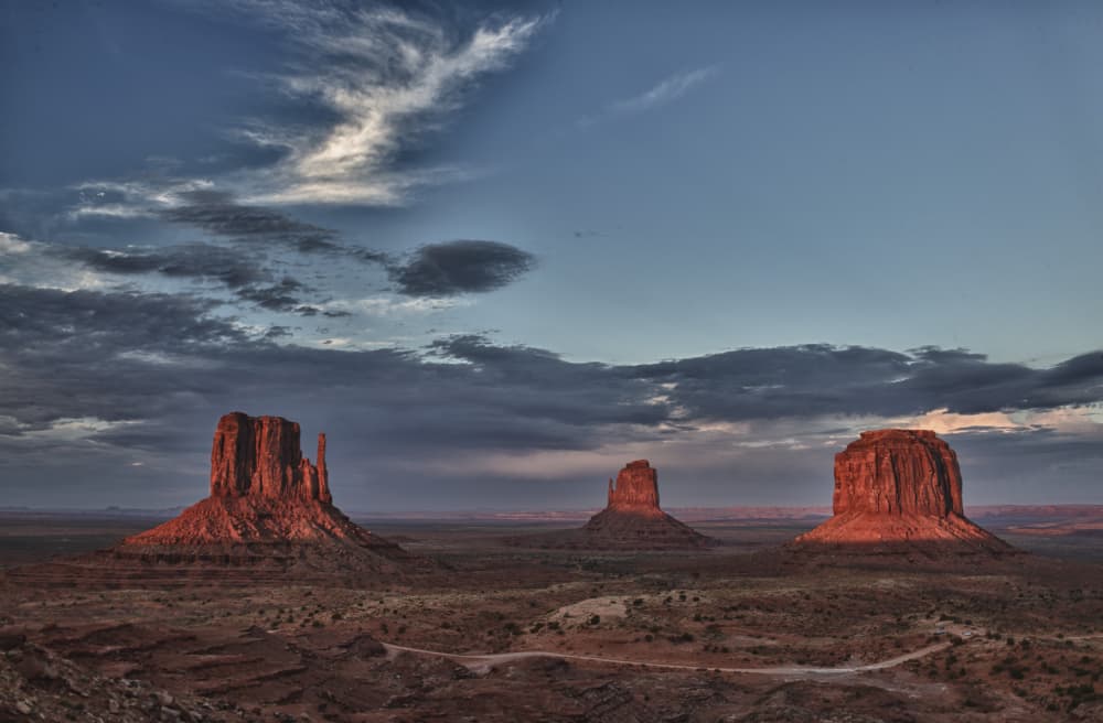 Desert Buttes at Sunset by Andrea Izzotti — canvas wall art