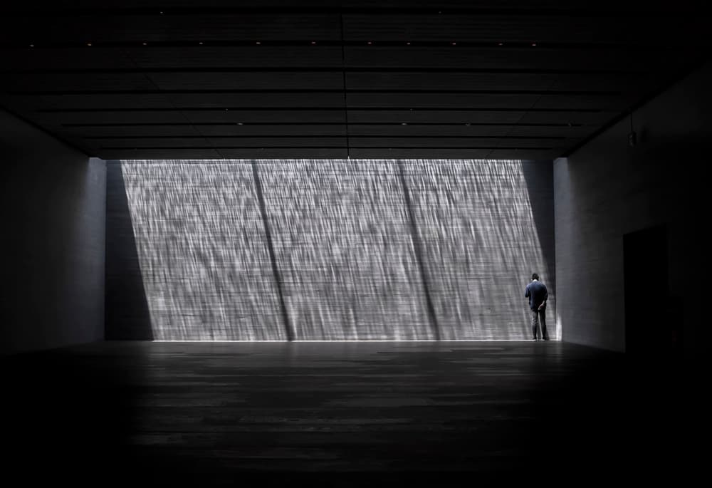 Man Facing Light Wall by Tomoshi Hara — canvas wall art