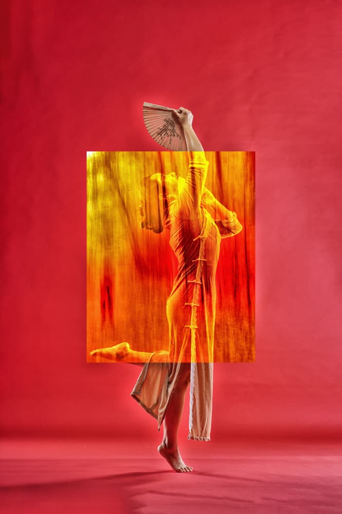 Elegant Fan Dance by Anna Wan — canvas wall art