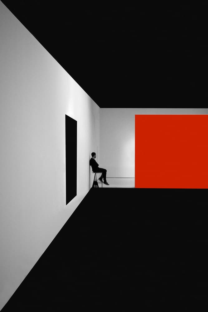 Man In Abstract Space by Florentinus Joseph — canvas wall art