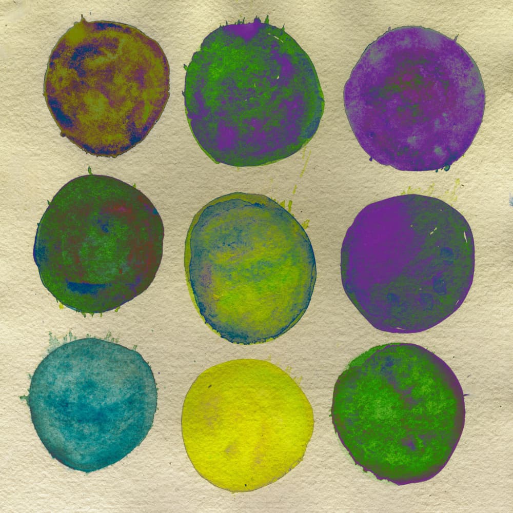 Colorful Abstract Circles by Sharyn Bursic — canvas wall art