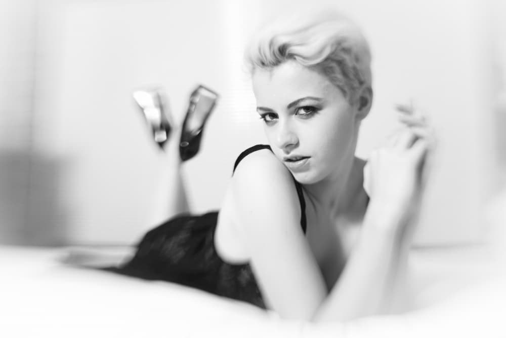 Stylish Blonde Fashion by Mel Brackstone — canvas wall art