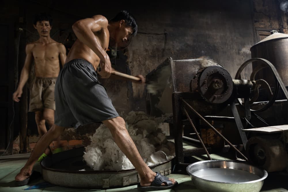 Industrial Cotton Processing by Sally Widjaja — canvas wall art