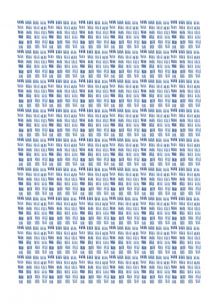 Minimal Blue Pattern by Elizabeth C — canvas wall art