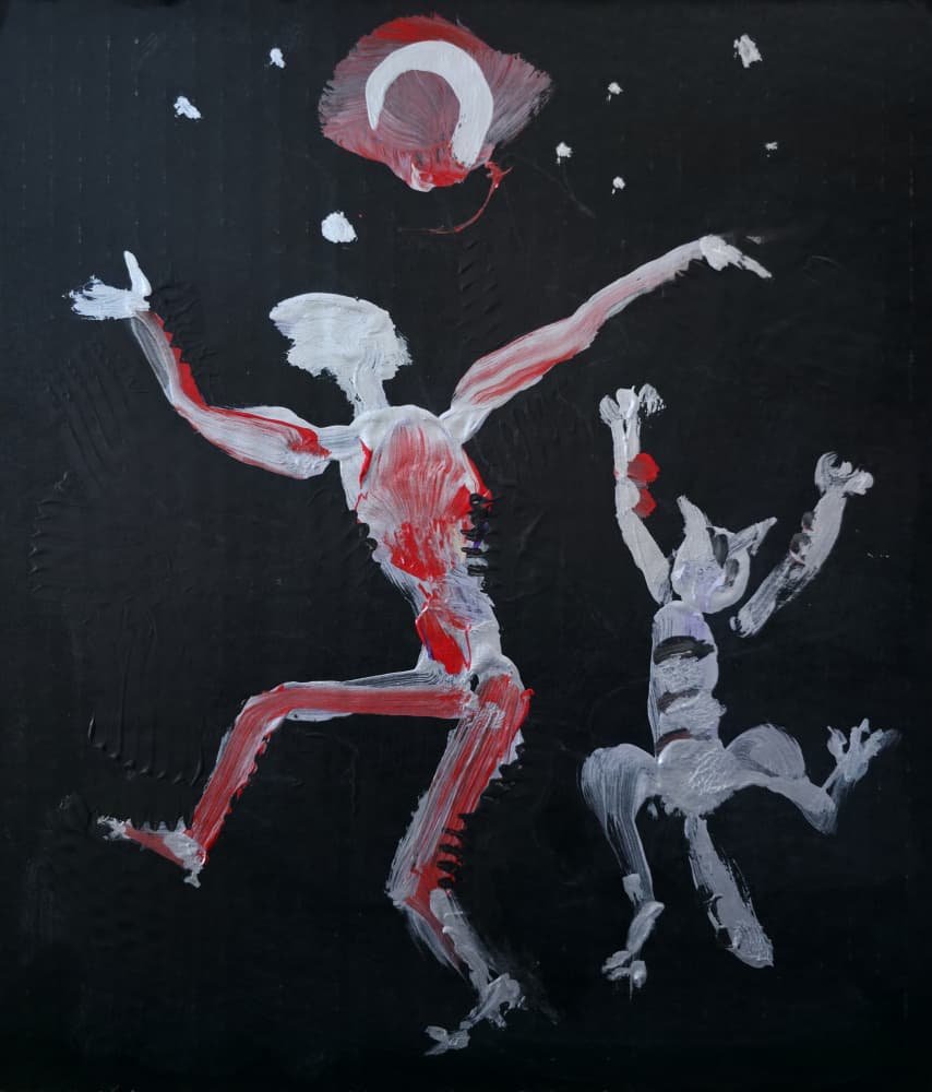 Dancing Night Creatures by Kanat Ibragimov — canvas wall art