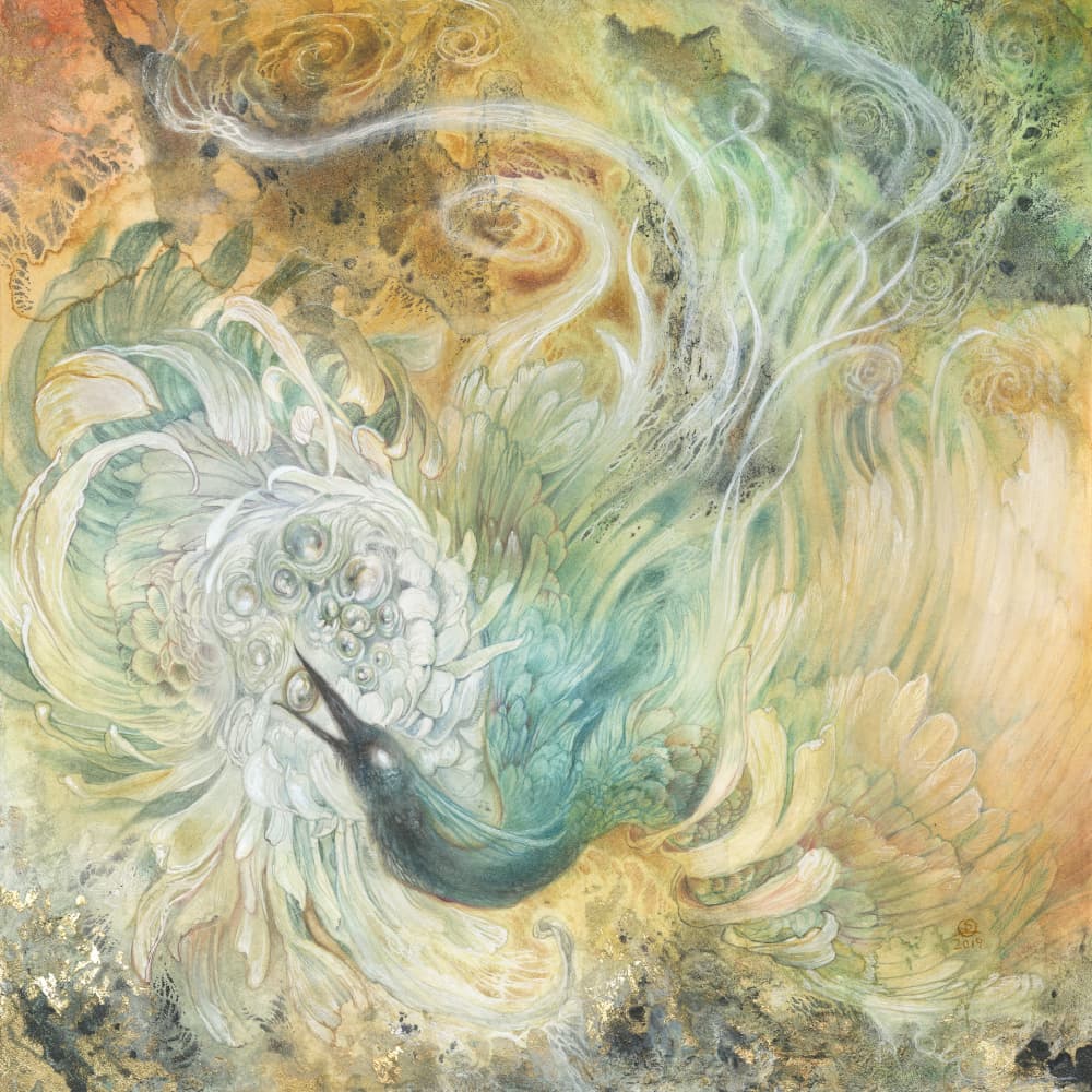 Ethereal Phoenix Bloom by Stephanie Law — canvas wall art