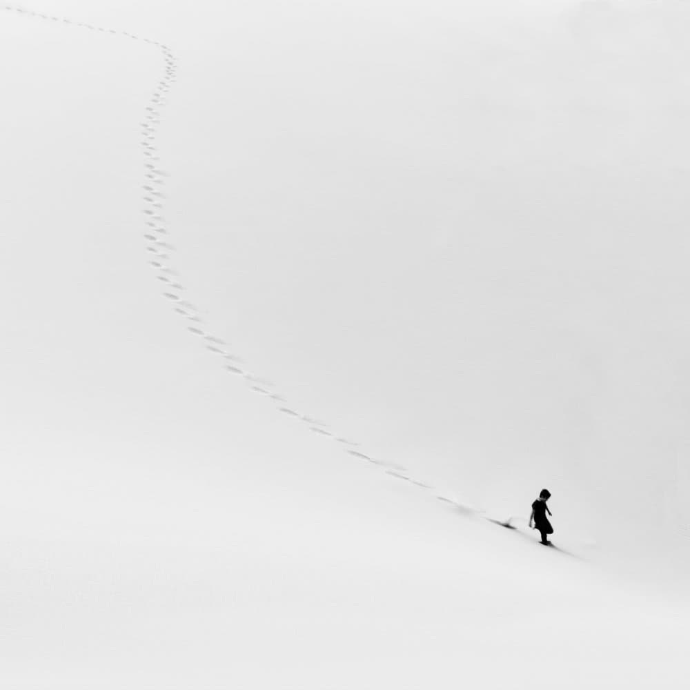 Lone Child's Path by amir masoud arabshshi — canvas wall art