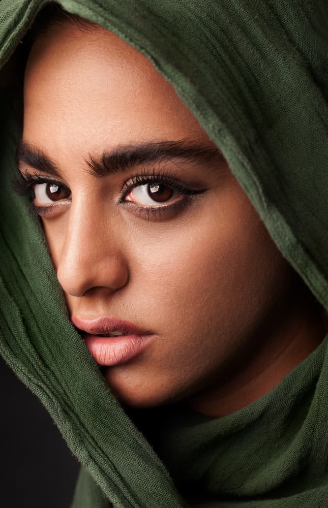 Intense Gaze Portrait by Mehdi Mokhtari — canvas wall art