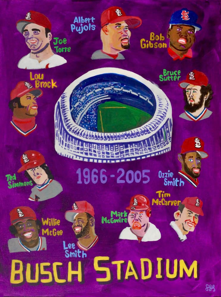 Baseball Stadium Legends by Steve Spencer — canvas wall art
