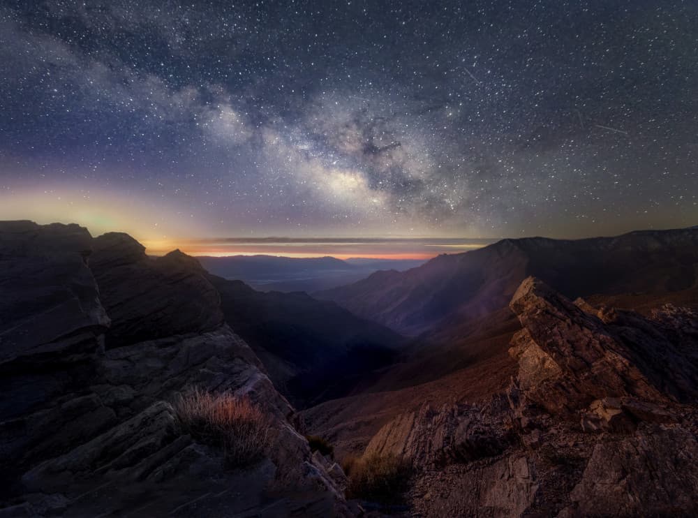 Milky Way Mountain View by Chong Q. Wu — canvas wall art