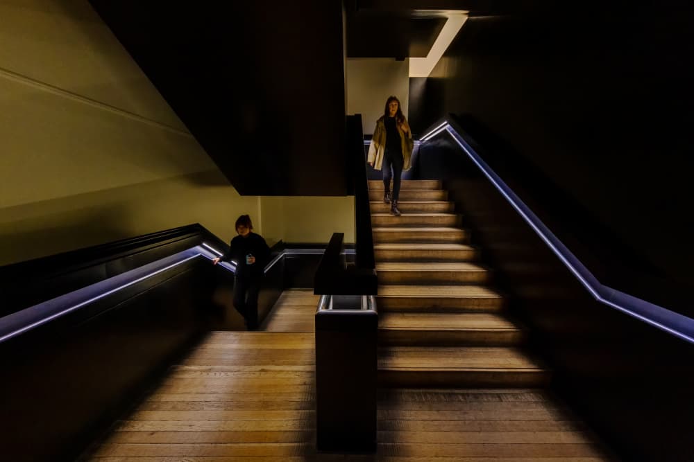 Sleek Modern Staircase by Steven Zhou — canvas wall art