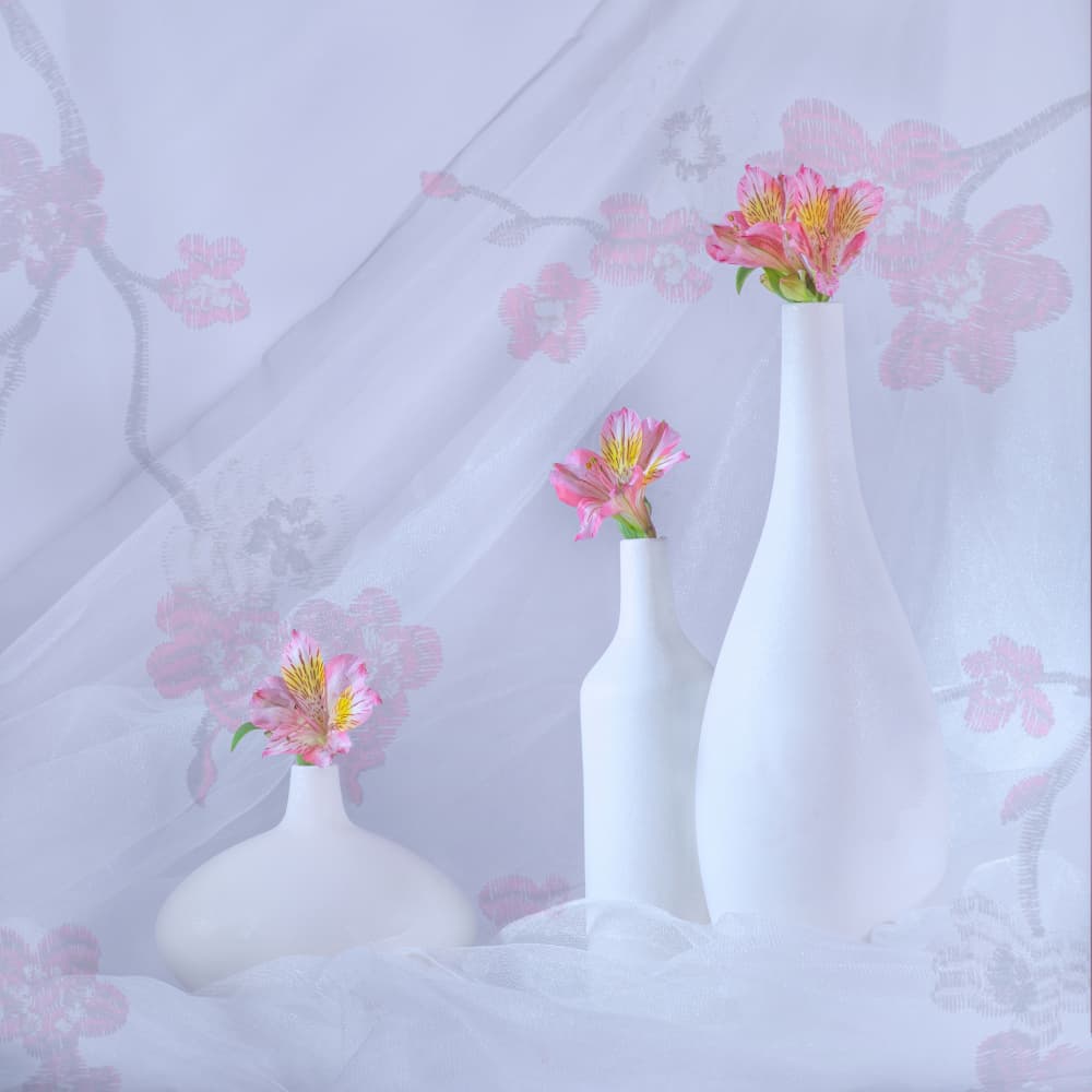Elegant Pink Blooms by Alice Sheng — canvas wall art