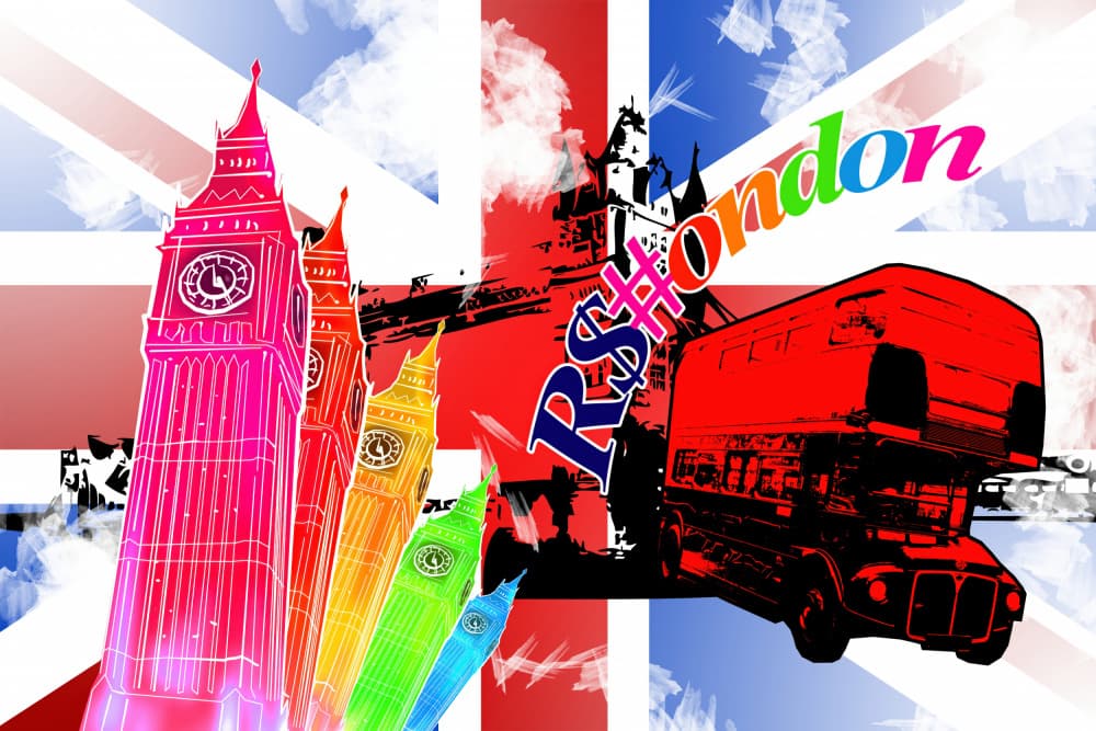 London Collage 38 by Rafal Kulik — canvas wall art