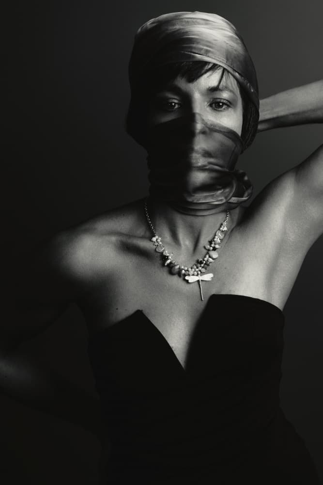 Mysterious Veiled Woman by Steffen Lauterbach — canvas wall art