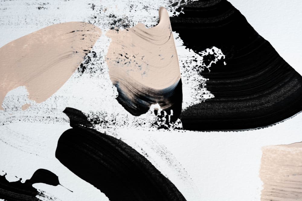 Black and Nude by uplusmestudio — canvas wall art