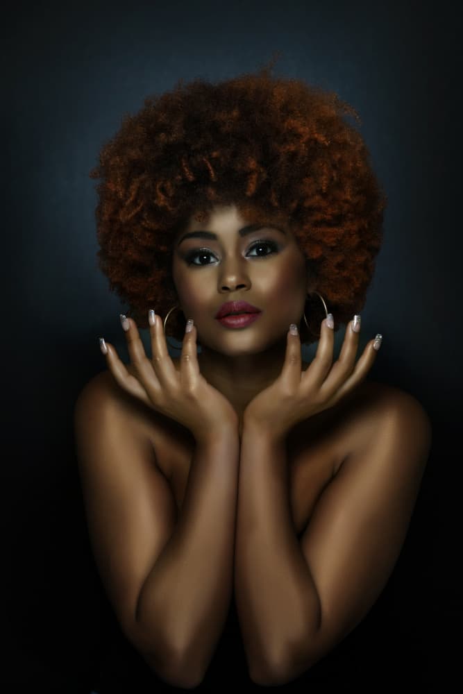 Confident Afro Beauty by Hardik Pandya — canvas wall art