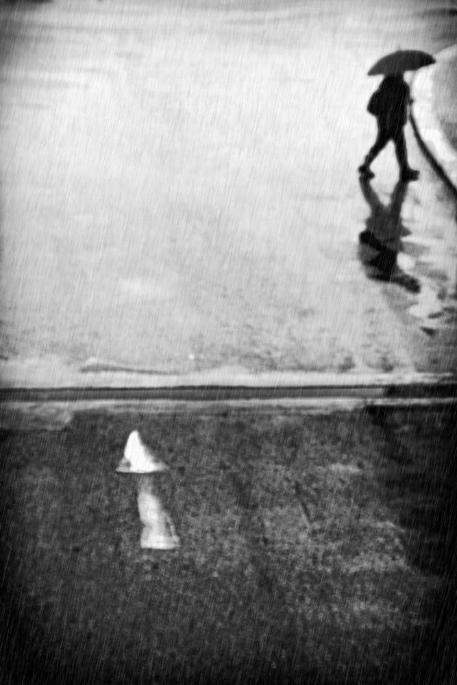 Walking In Rain by Laura Mexia — canvas wall art