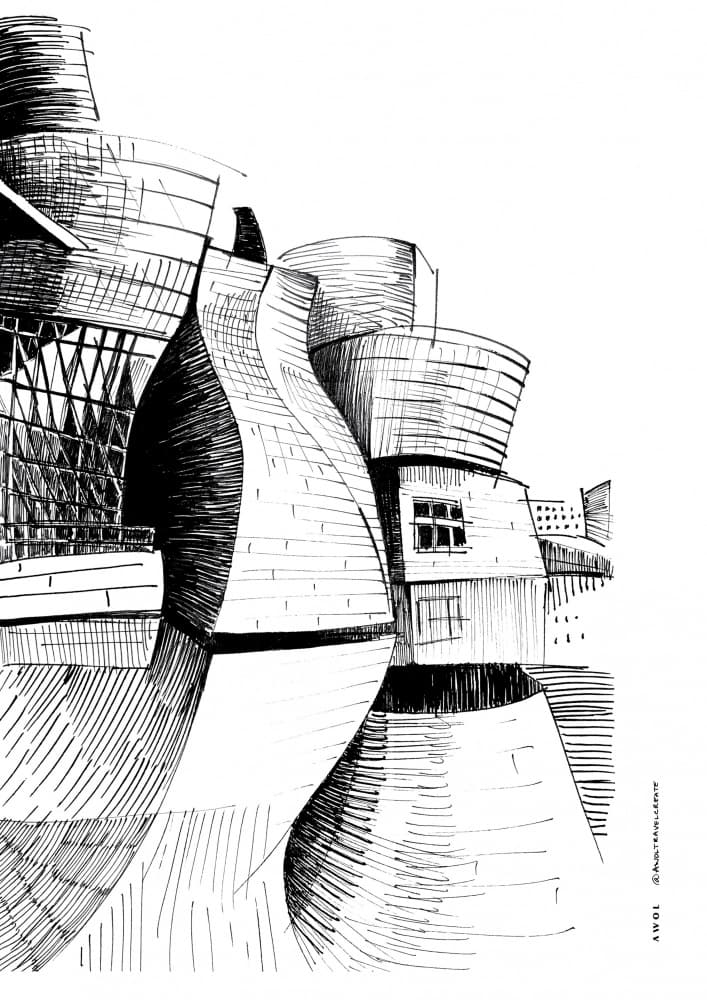 Dynamic Architectural Lines by Awol Art Alex — canvas wall art