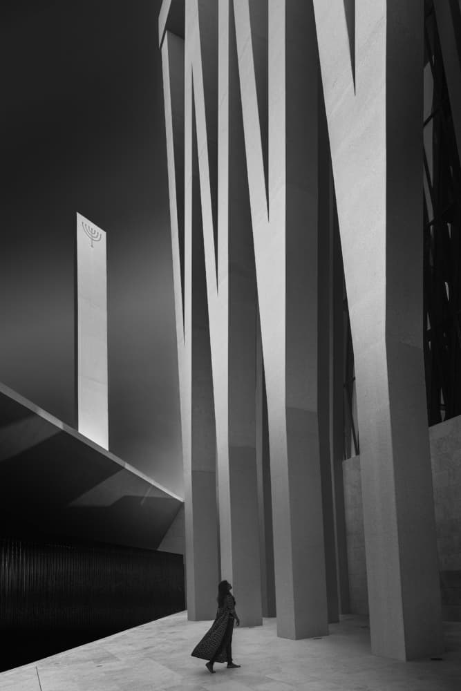 Modern Temple Spiritual Walk by Jobin Mathew — canvas wall art
