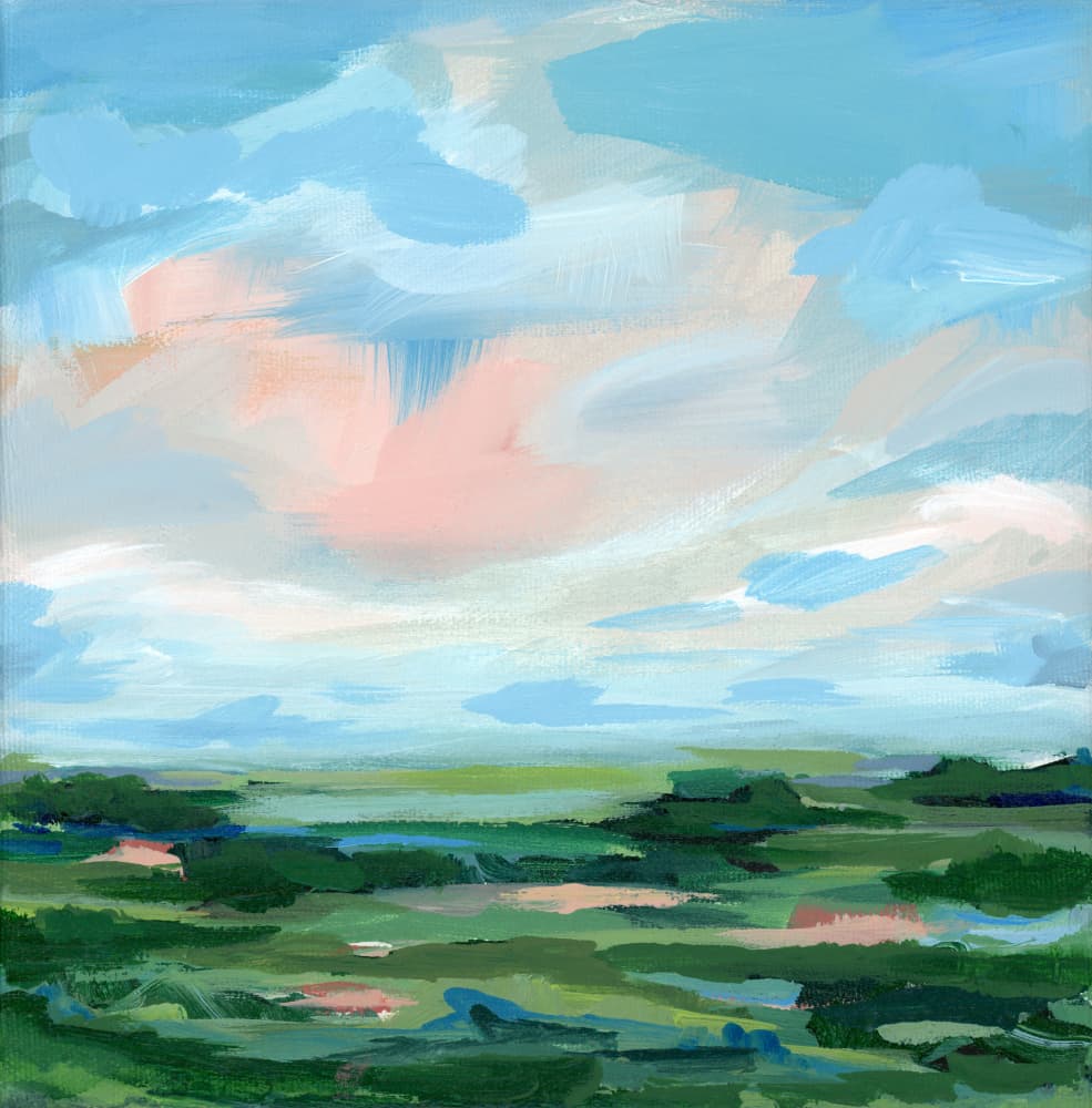Serene Pastel Landscape by Nicole Walsh — canvas wall art