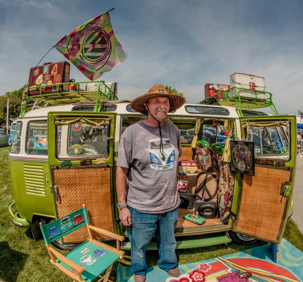 Vintage VW Bus Spirit by Kirk Cypel — canvas wall art