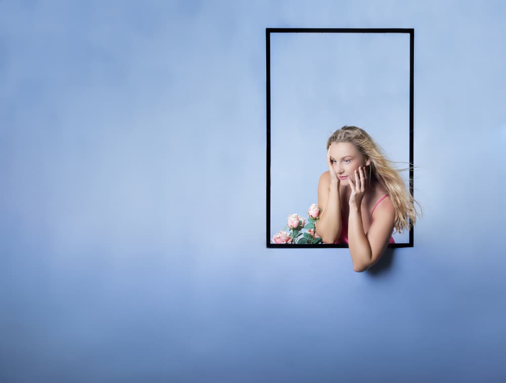 Dreamy Gaze by Michael Allmaier — canvas wall art