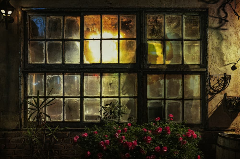 Warm Window Glow by Yasutaka Sameshima — canvas wall art