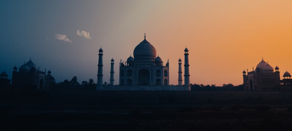 Taj Mahal Twilight Glow by Abhinav Sharma — canvas wall art
