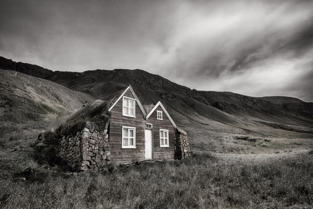 Remote Turf House by Þorsteinn H. Ingibergsson — canvas wall art