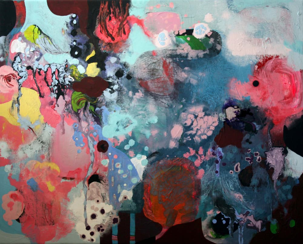 Vibrant Abstract Flow by Marina Nelson — canvas wall art