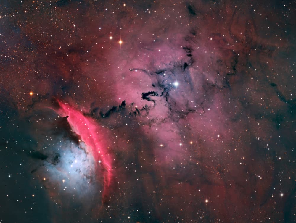 Glowing Nebula Stream by Vikas Chander — canvas wall art