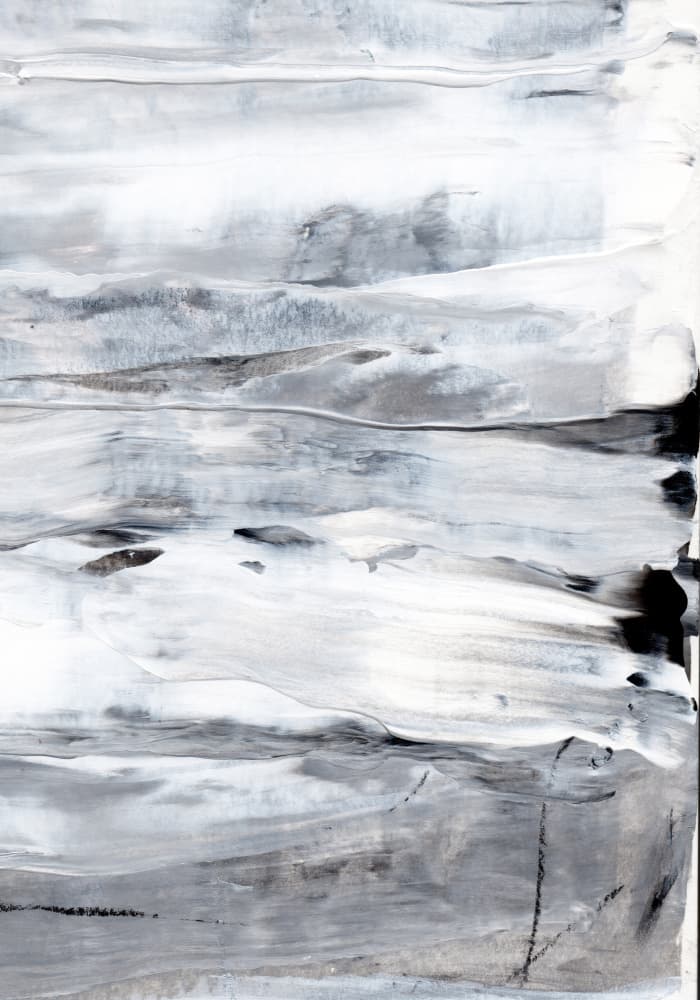 Abstract White Grey Layers by uplusmestudio — canvas wall art