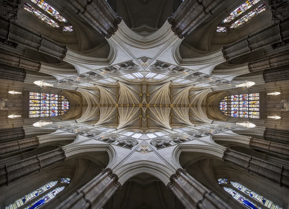 Grand Cathedral Vault by Yohan Borca — canvas wall art