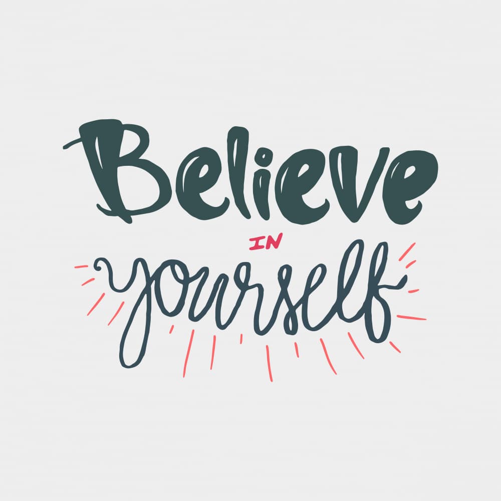 Believe In Yourself Quote by Marika Barsrsind — canvas wall art