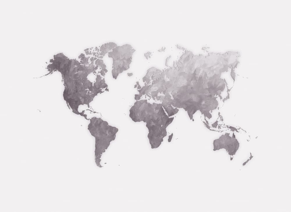 Textured World Map by Justyna Jaszke — canvas wall art