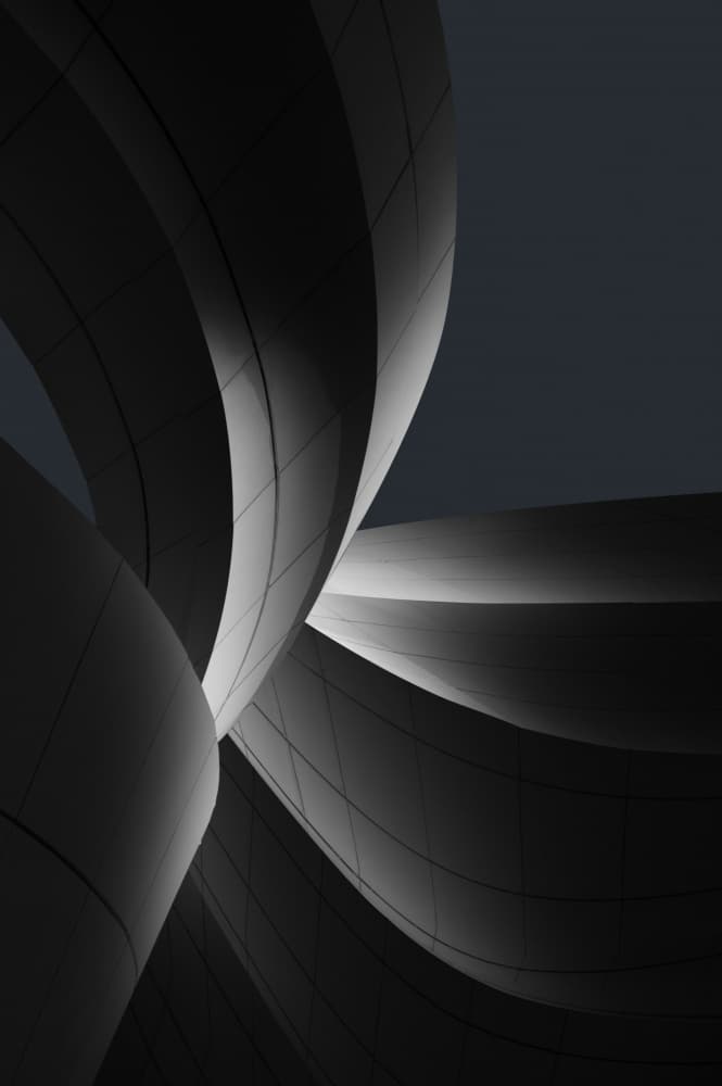 Modern Architectural Curves by Yujie Zhang — canvas wall art
