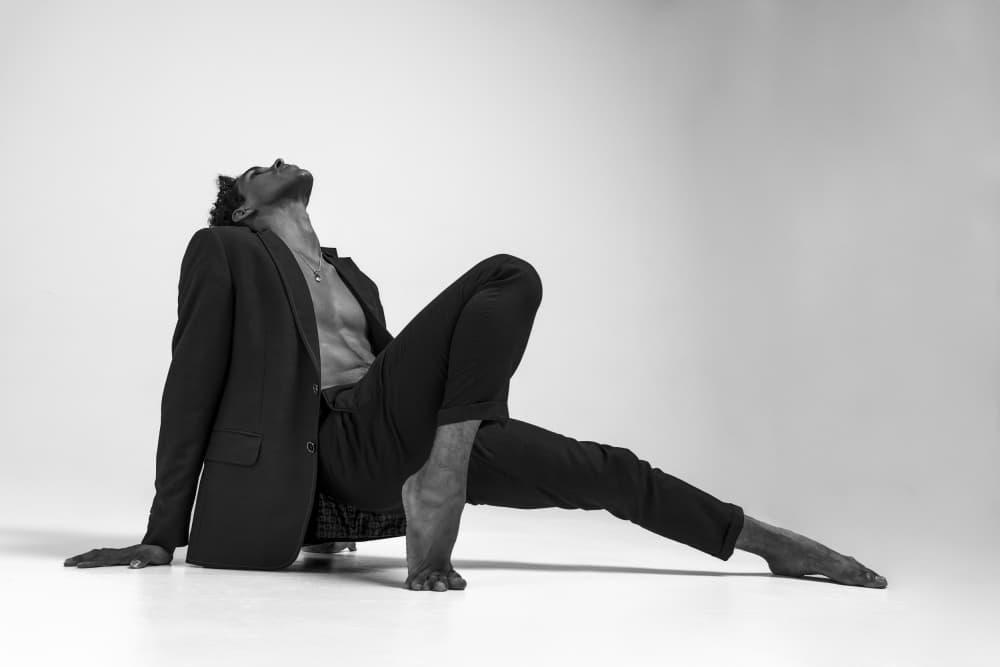 Elegant Suit Pose by Alexandr — canvas wall art