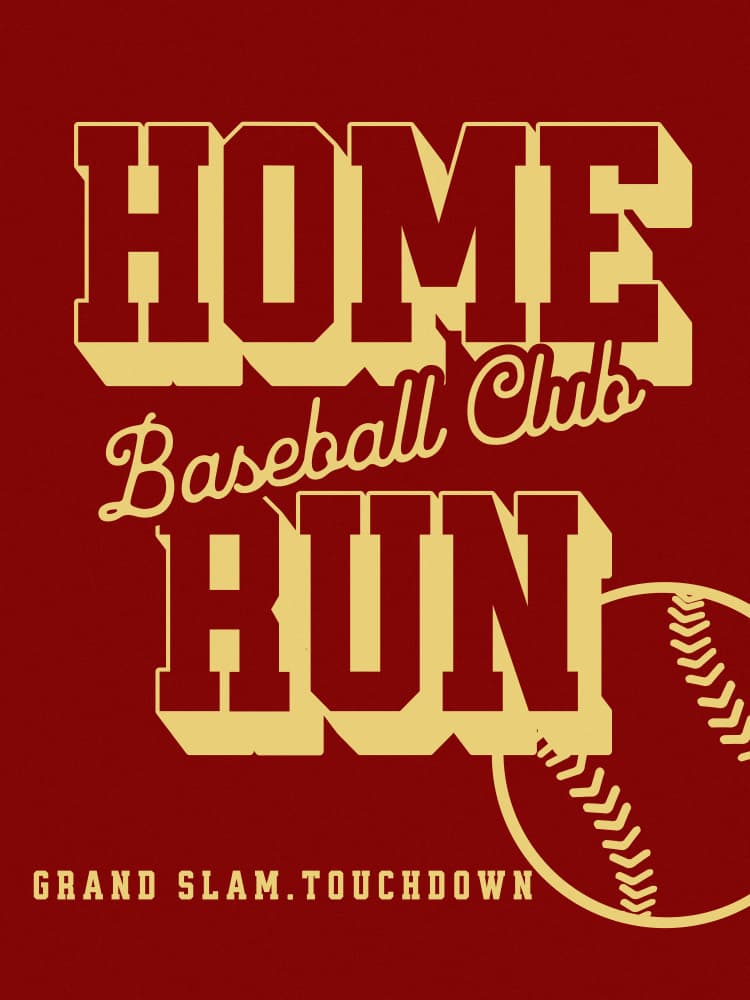 Home Run Baseball Club by Pictufy Studio IV — canvas wall art