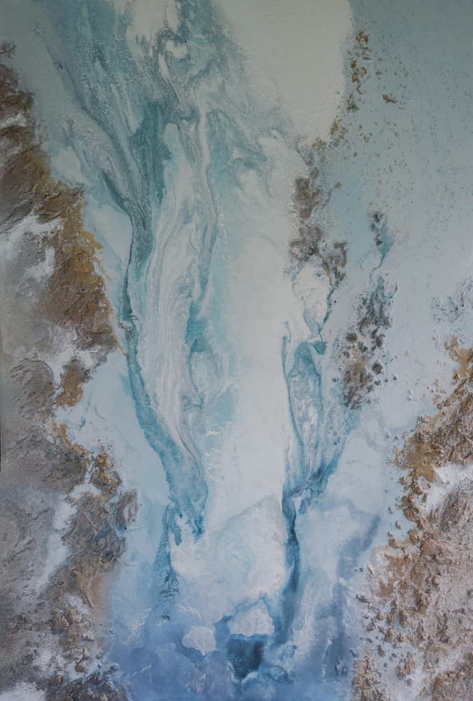 Serene River Delta by Petra Meikle de Vlas — canvas wall art