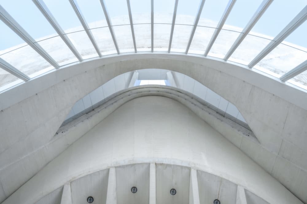 Modern Architectural Curves by Linda Wride — canvas wall art