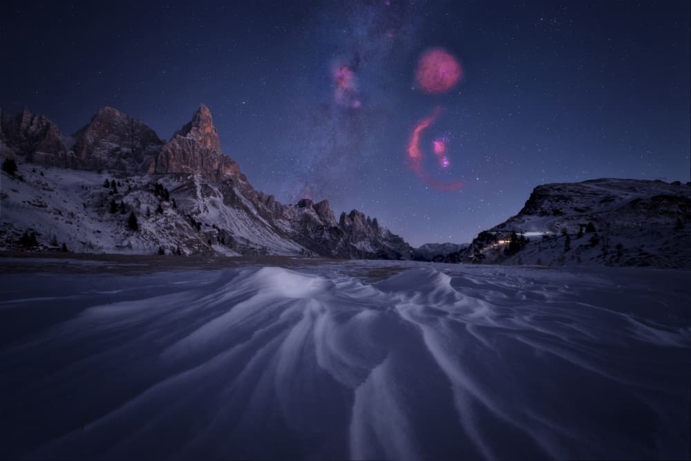 Celestial Winter Night by Martin Morávek — canvas wall art