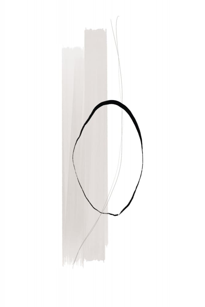 Delicate Black Circle by uplusmestudio — canvas wall art