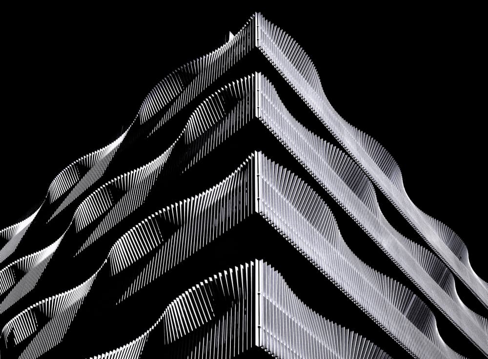 Sleek Wavy Facade by Alida van Zaane — canvas wall art