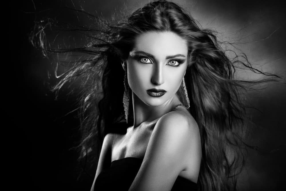 Mysterious Dark Beauty by Peppe Tambè — canvas wall art