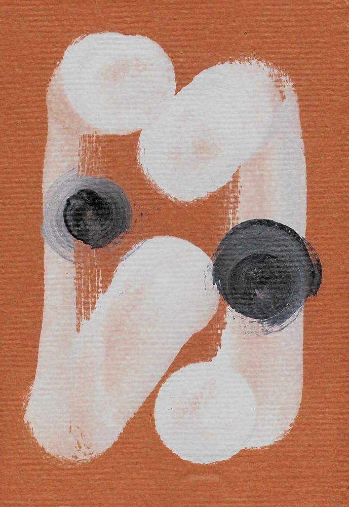 Abstract Circles Orange by Santhosh ch — canvas wall art