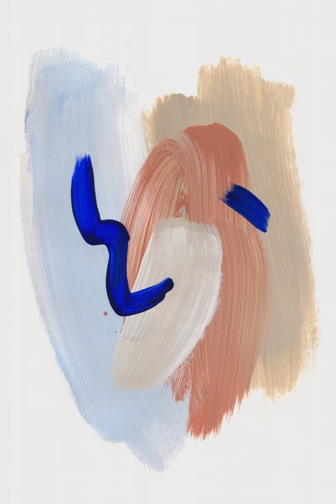 Abstract Brush Strokes 141 by Mareike Böhmer — canvas wall art