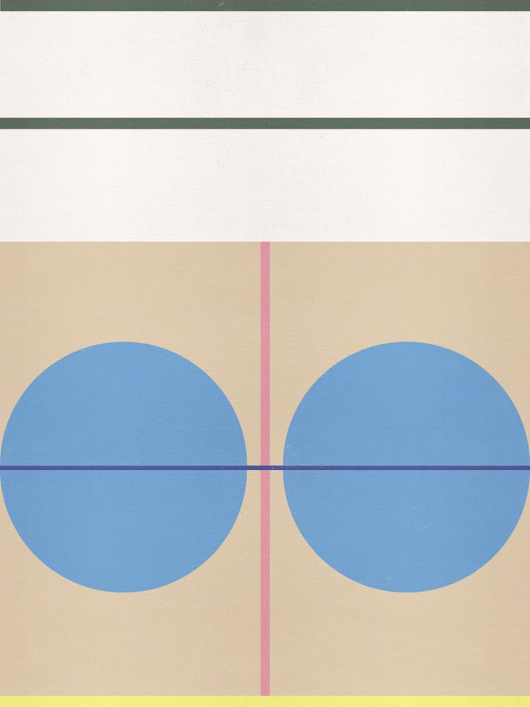 Abstract Geometric Circles by The Printable Studio — canvas wall art