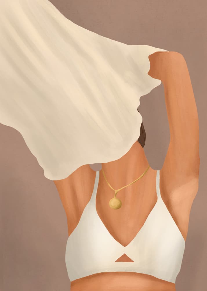 Serene Feminine Beauty by City Art — canvas wall art